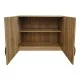 Ντουλάπα εξάφυλλη με πατάρι Athos I  sonoma 240x42x240εκ