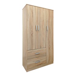 Ντουλάπα εξάφυλλη με πατάρι Athos  sonoma 180x42x240εκ