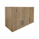 Ντουλάπα εξάφυλλη με πατάρι Athos  sonoma 180x42x240εκ