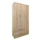 Ντουλάπα πεντάφυλλη με πατάρι Athos  sonoma 170x42x240εκ