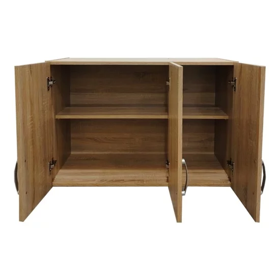 Ντουλάπα πεντάφυλλη με πατάρι Athos  sonoma 170x42x240εκ