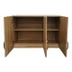 Ντουλάπα πεντάφυλλη με πατάρι Athos  sonoma 170x42x240εκ