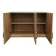 Ντουλάπα πεντάφυλλη με πατάρι Athos  sonoma 170x42x240εκ