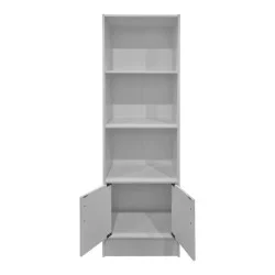 Βιβλιοθήκη Tekaro  λευκό 57x33x180εκ