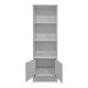 Βιβλιοθήκη Tekaro  λευκό 57x33x180εκ