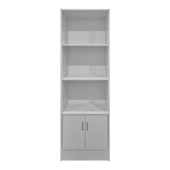 Βιβλιοθήκη Tekaro  λευκό 57x33x180εκ