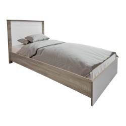 Σετ Κρεβατοκάμαρας Athos Sonoma Λευκό με Κρεβάτι 90x190εκ Σετ 2τεμ