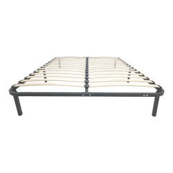 Σομιές μεταλλικός Amaso  σε μαύρη απόχρωση 160x200x28εκ