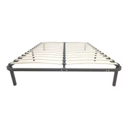 Κρεβάτι-υπόστρωμα Amaso  μεταλλικό μαύρο 160x200x28εκ