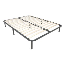 Σομιές μεταλλικός Amaso  σε μαύρη απόχρωση 160x200x28εκ