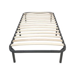 Σομιές μεταλλικός Amaso  σε μαύρη απόχρωση 90x190x28εκ