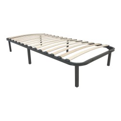 Σομιές μεταλλικός Amaso  σε μαύρη απόχρωση 90x190x28εκ