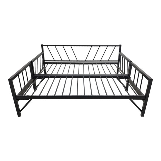 Κρεβάτι-Καναπές Remmie  μέταλλο μαύρο 90x190εκ