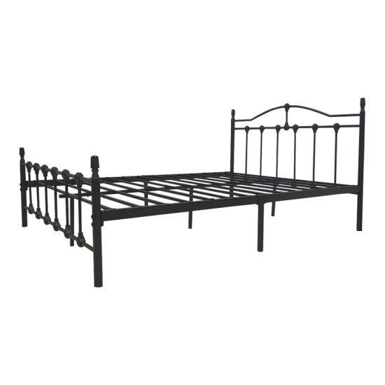 Κρεβάτι Wotso  μεταλλικό μαύρο 140x200εκ