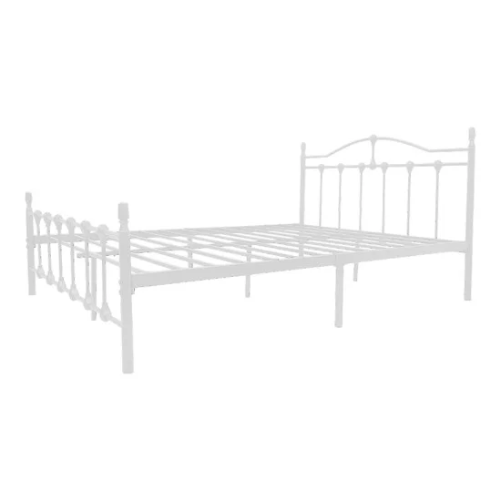 Κρεβάτι Wotso  μεταλλικό λευκό 150x200εκ