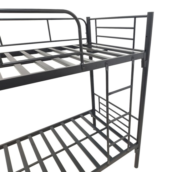 Κρεβάτι-κουκέτα Belit  μεταλλικό λευκό 90x190εκ