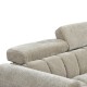 Γωνιακός καναπές-κρεβάτι αριστερή γωνία Nuvora  με αποθηκευτικό χώρο μπεζ ύφασμα 244x225x79εκ