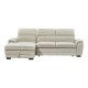 Γωνιακός καναπές-κρεβάτι δεξία γωνία Dreamora  με αποθηκευτικό ύφασμα μπεζ 270x167x82εκ
