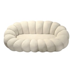 Καναπές Embrace  μπουκλέ ύφασμα σε μπεζ απόχρωση 180x105x65εκ Καναπές Embrace  μπουκλέ ύφασμα σε μπεζ απόχρωση 180x105x65εκ