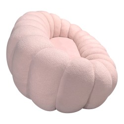 Καναπές Embrace  μπουκλέ ύφασμα σε ροζ απόχρωση 180x105x65εκ Καναπές Embrace  μπουκλέ ύφασμα σε ροζ απόχρωση 180x105x65εκ