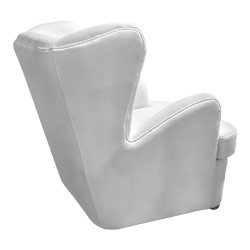 Πολυθρόνα Regalo  βελούδο σε λευκή απόχρωση 75x88x85εκ Πολυθρόνα Regalo  βελούδο σε λευκή απόχρωση 75x88x85εκ