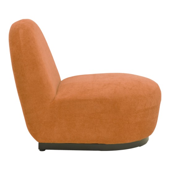 Πολυθρόνα περιστρεφόμενη Zenny  υφασμα terracotta 64x85x68εκ Πολυθρόνα περιστρεφόμενη Zenny  υφασμα terracotta 64x85x68εκ