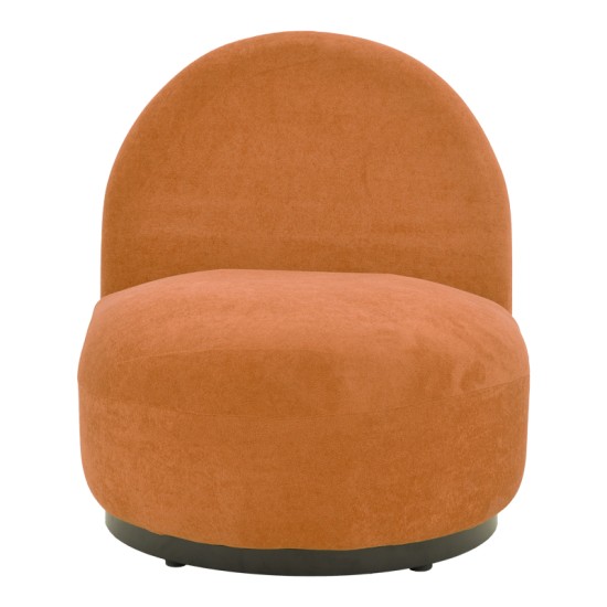Πολυθρόνα περιστρεφόμενη Zenny  υφασμα terracotta 64x85x68εκ Πολυθρόνα περιστρεφόμενη Zenny  υφασμα terracotta 64x85x68εκ