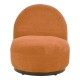 Πολυθρόνα περιστρεφόμενη Zenny  υφασμα terracotta 64x85x68εκ Πολυθρόνα περιστρεφόμενη Zenny  υφασμα terracotta 64x85x68εκ