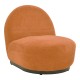 Πολυθρόνα περιστρεφόμενη Zenny  υφασμα terracotta 64x85x68εκ Πολυθρόνα περιστρεφόμενη Zenny  υφασμα terracotta 64x85x68εκ