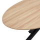 Τραπέζι Makrey  sonoma mdf- μαύρα μεταλλικά πόδια 160x90x75εκ