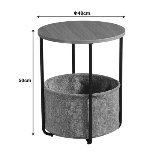 Βοηθητικό τραπέζι Fredami  sonoma Φ40x50εκ