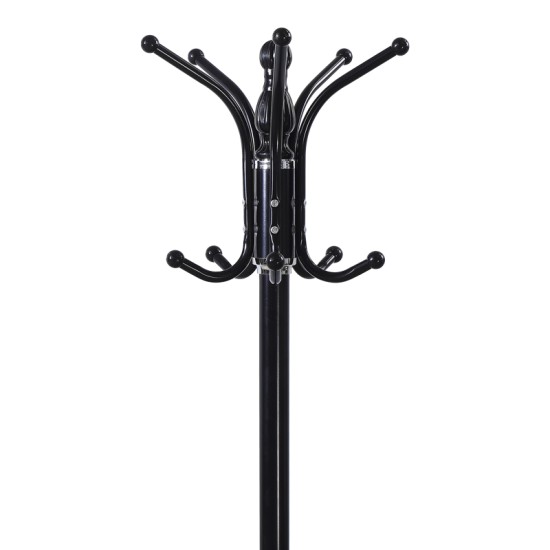 Καλόγερος Mendora  μέταλλο σε μαύρη απόχρωση 40x40x180εκ