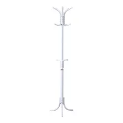 Καλόγερος Mendora  μέταλλο σε λευκή απόχρωση 40x40x180εκ