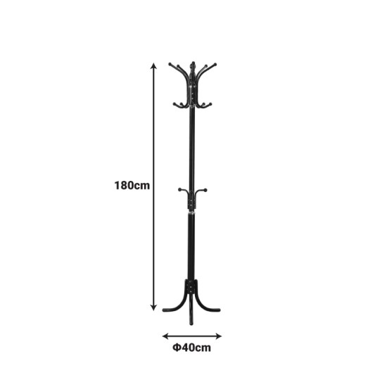 Καλόγερος Mendora  μέταλλο σε λευκή απόχρωση 40x40x180εκ