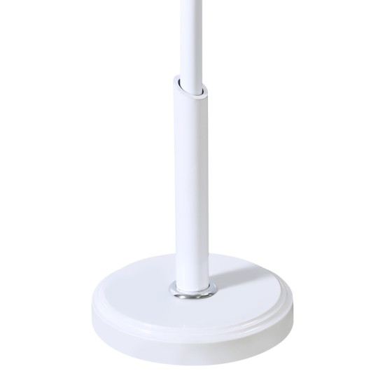 Καλόγερος Portu  μέταλλο σε λευκή-φυσική απόχρωση Φ30x170εκ