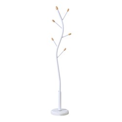 Καλόγερος Portu  μέταλλο σε λευκή-φυσική απόχρωση Φ30x170εκ