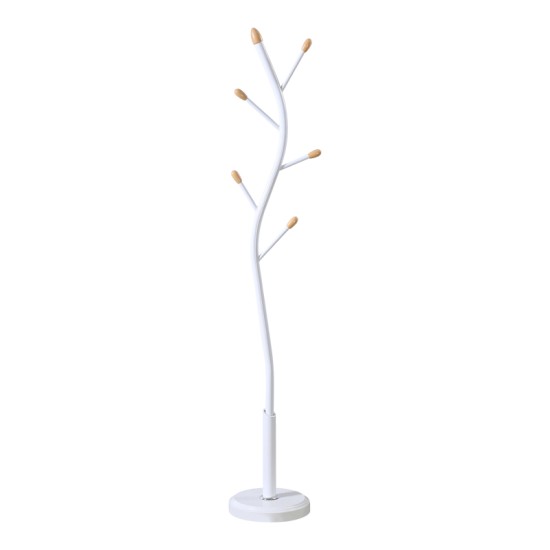 Καλόγερος Portu  μέταλλο σε λευκή-φυσική απόχρωση Φ30x170εκ