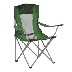 Καρεκλάκι παραλίας-camping Pesca  μέταλλο-αδιάβροχο ύφασμα σε χακί απόχρωση 55x55x95εκ