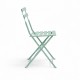 Καρέκλα Bistro  μεταλλική αναδιπλούμενη σε μέντα απόχρωση 42x46x82εκ