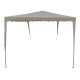 Κιόσκι Gazebo  μεταλλικός σκελετός - ύφασμα μπεζ 3x3m