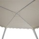 Κιόσκι Gazebo  μεταλλικός σκελετός - ύφασμα μπεζ 3x3m