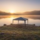 Κιόσκι Gazebo  μεταλλικός σκελετός - ύφασμα ανθρακί 3x3m