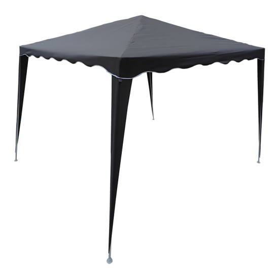 Κιόσκι Gazebo  μεταλλικός σκελετός - ύφασμα ανθρακί 3x3m