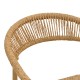 Πολυθρόνα Rayana  στοιβαζόμενη αλουμίνιο - pe rattan σε φυσική απόχρωση 56x61,5x77,5εκ