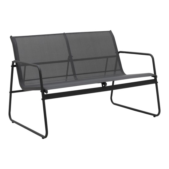 Σαλόνι εξωτερικού χώρου Veranda textilene-μέταλλο σε ανθρακί απόχρωση