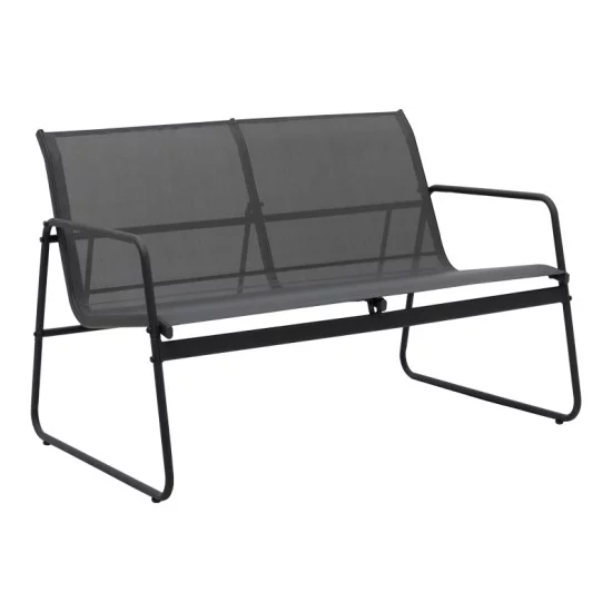 Σαλόνι εξωτερικού χώρου Veranda textilene-μέταλλο σε ανθρακί απόχρωση