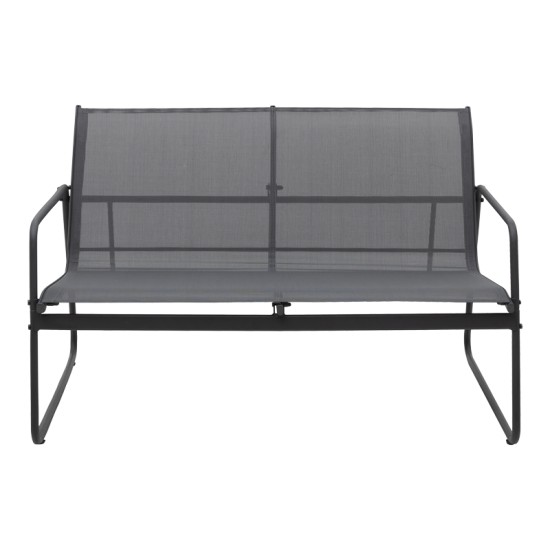 Σαλόνι εξωτερικού χώρου Veranda textilene-μέταλλο σε ανθρακί απόχρωση