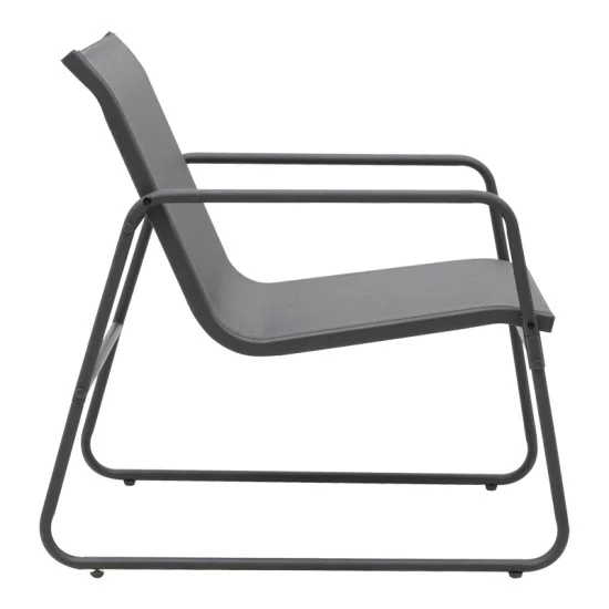 Σαλόνι εξωτερικού χώρου Veranda textilene-μέταλλο σε ανθρακί απόχρωση