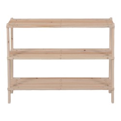 Παπουτσοθήκη Steper  9 ζευγών ξύλο ελάτου σε φυσική απόχρωση 64x26x48.5εκ