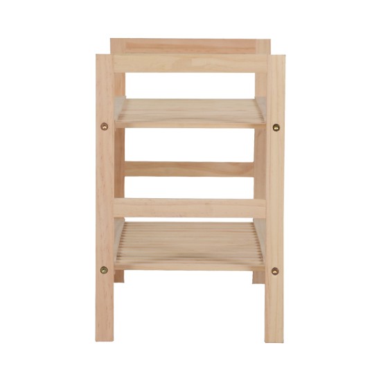 Παπουτσοθήκη Steper  8 ζευγών ξύλο ελάτου σε φυσική απόχρωση 71x26x40εκ